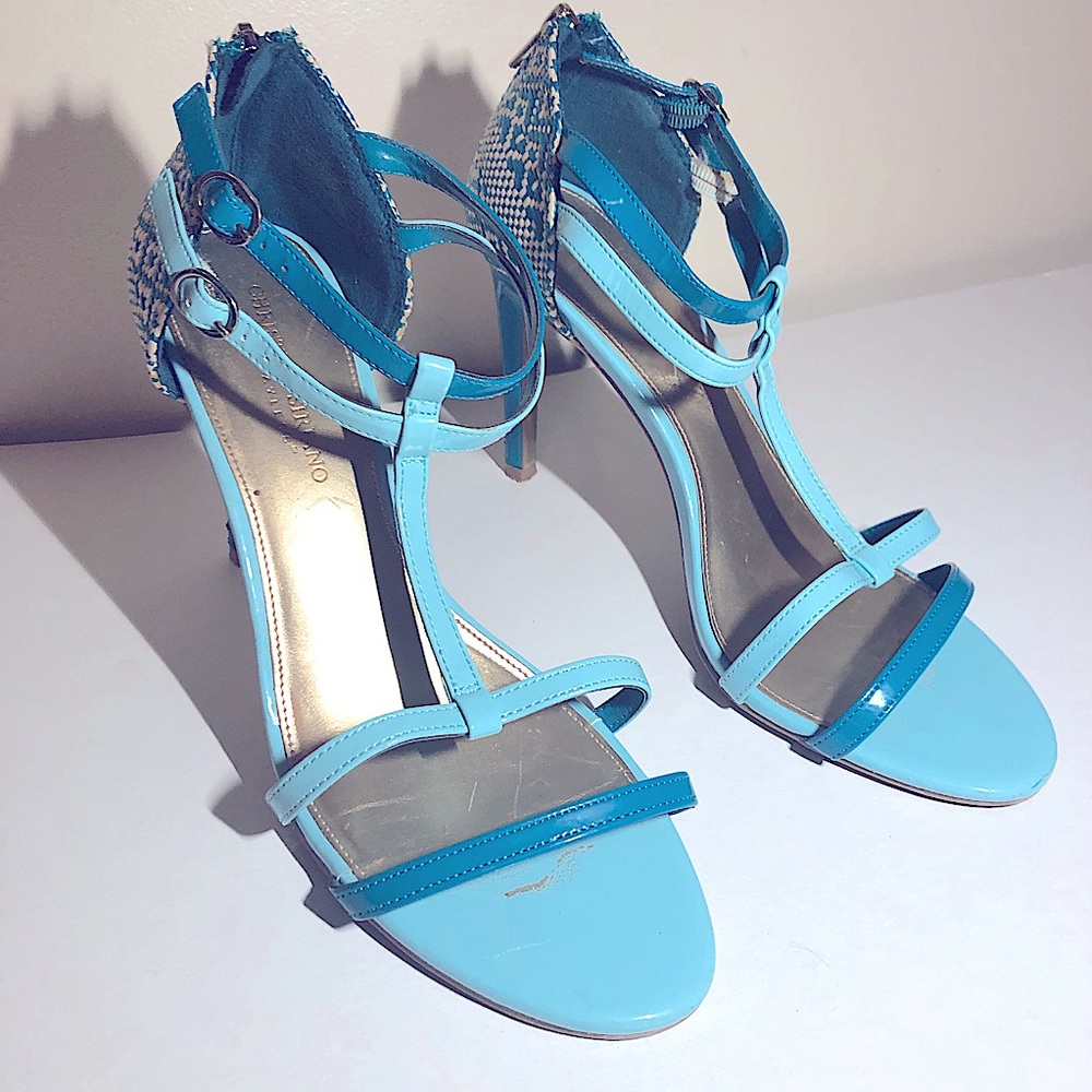ADRIANNA Papell BLUE HEELS